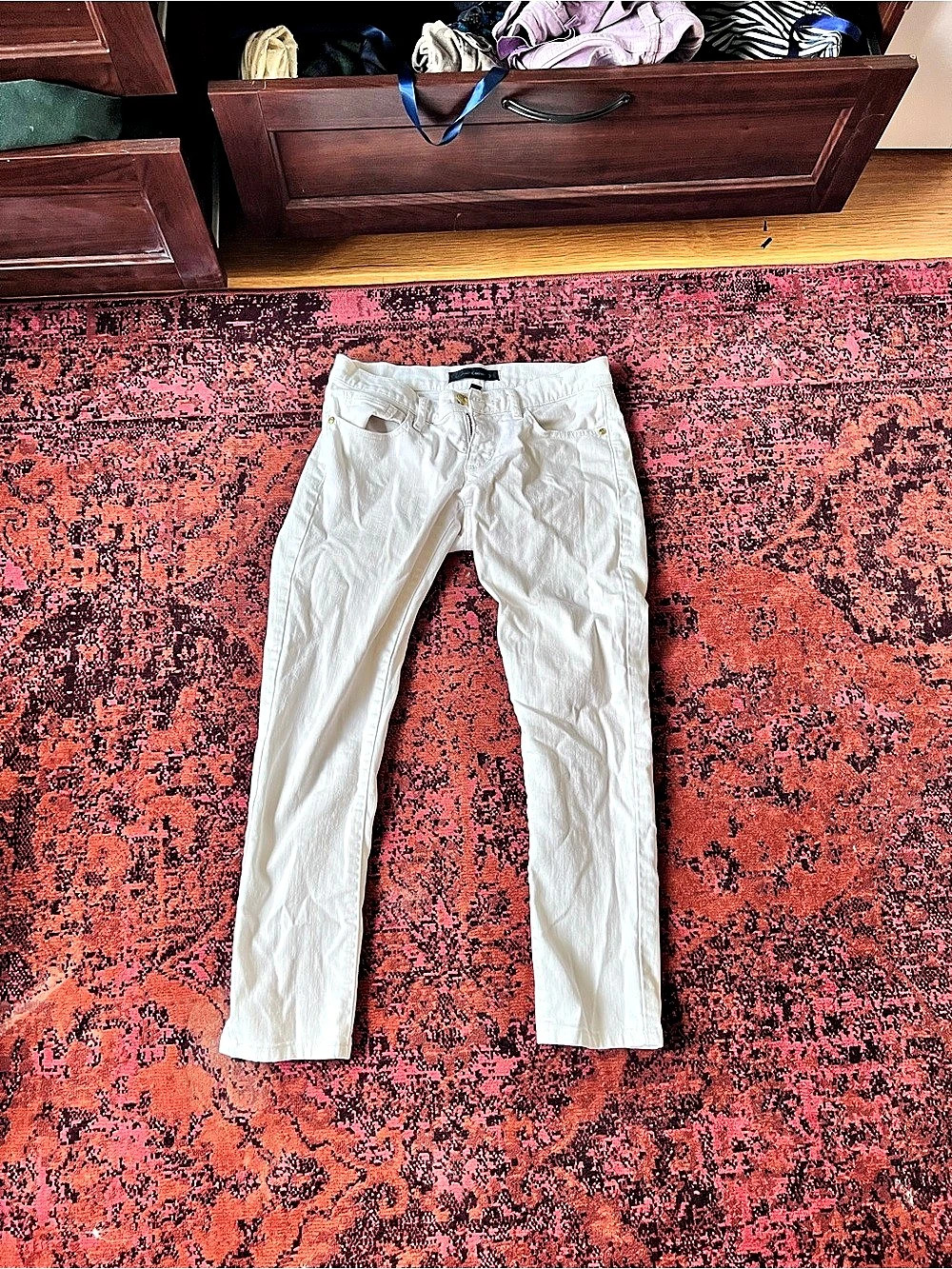 Skinny White Jeans Waist 26